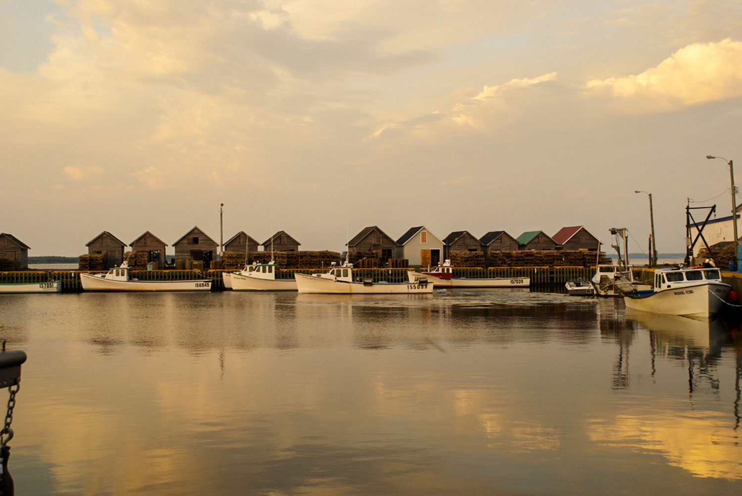 photo of boats in Red Head Harbour, PE