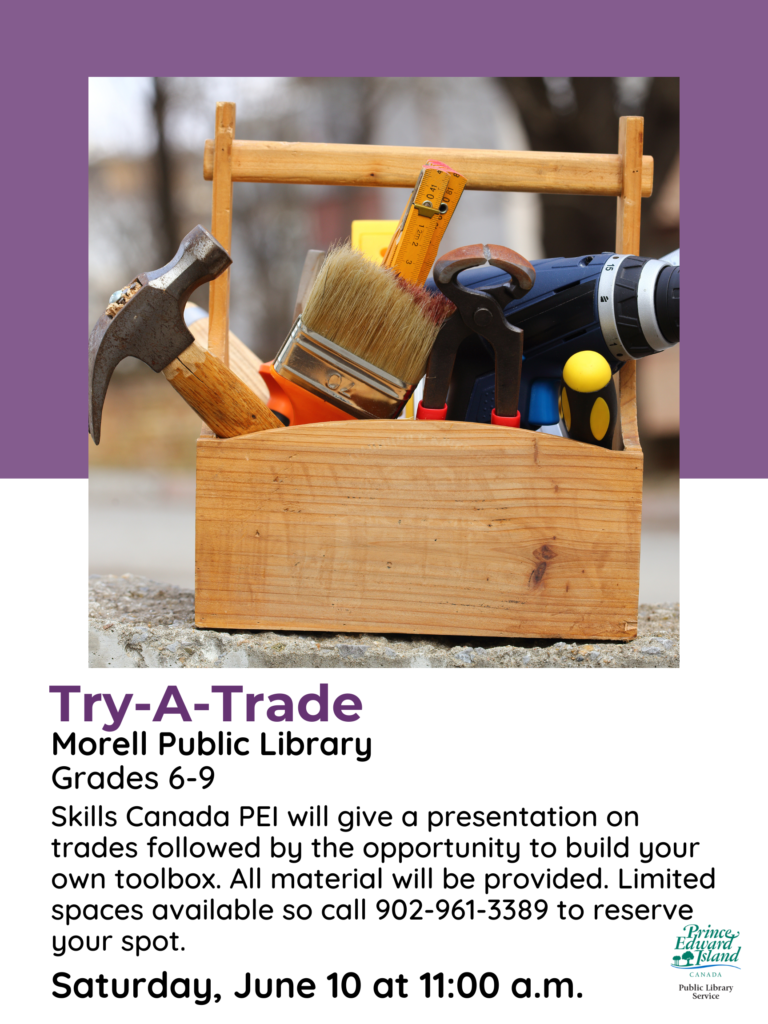 Try A Trade Poster for Morell Library